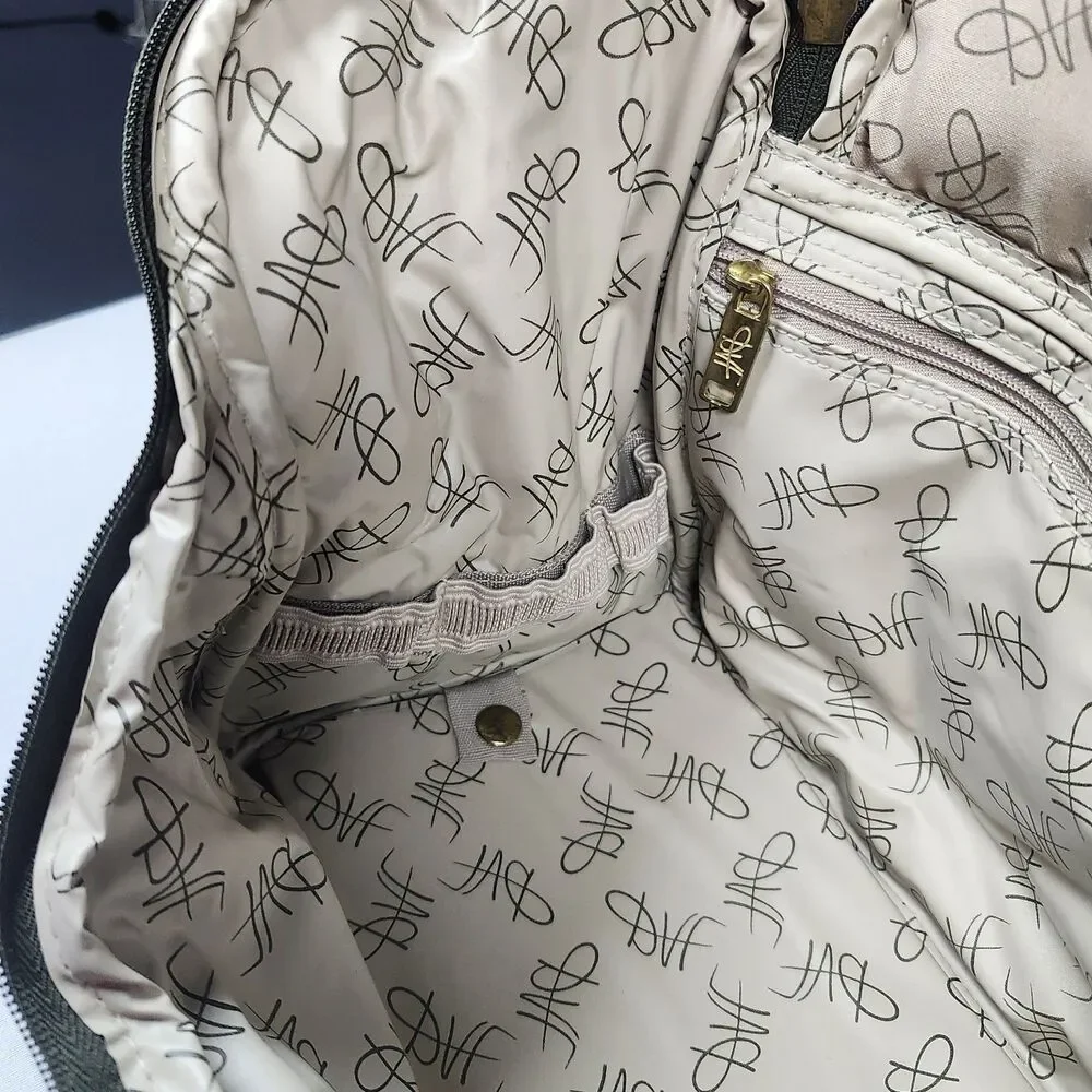 Diane Von Furstenberg Vintage‎ Olive Green Travel Bag Toiletry Luggage NWT